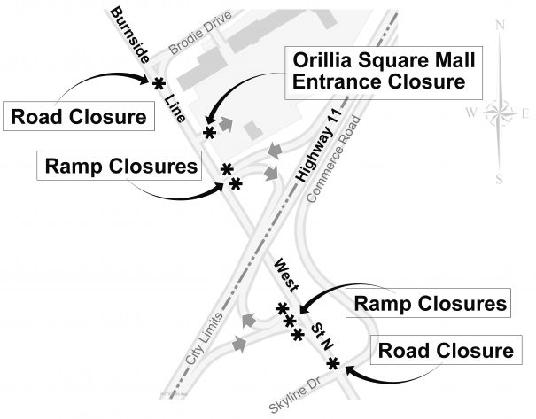 Overnight Ramp And Road Closures Planned For West St Highway